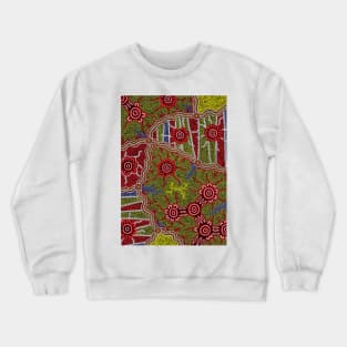 Aboriginal Art - Connection Crewneck Sweatshirt